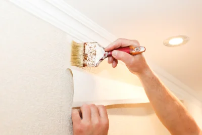 Pose de papier peint à Domvallier — revêtements muraux et toiles de verre